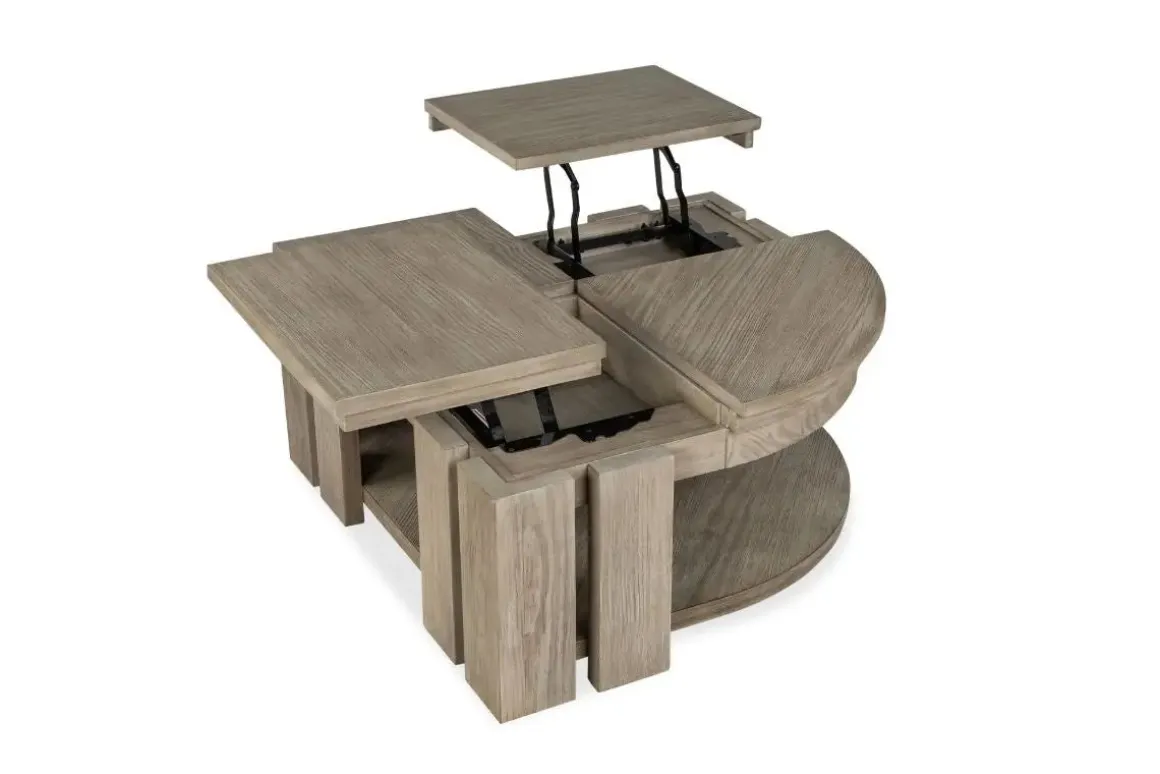 Conrad Lift Top Coffee Table In Stone Harbor Gray