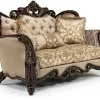 Constantine Loveseat In Gold