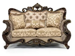 Constantine Loveseat In Gold