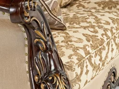 Constantine Loveseat In Gold