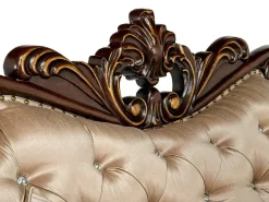 Constantine Sofa & Loveseat In Gold