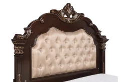 Constantine Upholstered Bed In Cherry, Queen