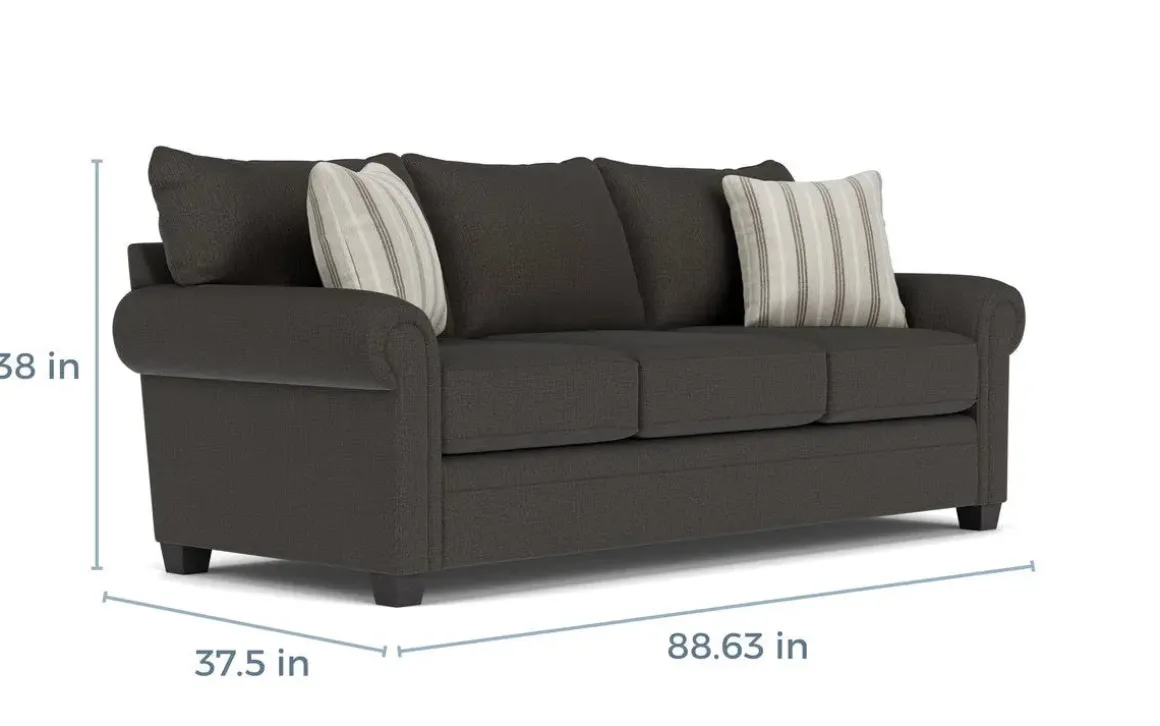 Cordoba Queen Sleeper Sofa In Splash Charcoal