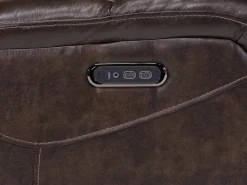 Cortez Power Recliner In Dark Brown Leather