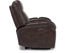 Cortez Power Recliner In Dark Brown Leather