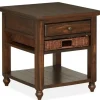 Cottage Lane End Table In Brown