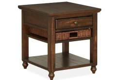Cottage Lane End Table In Brown