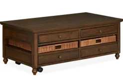Cottage Lane Lift Top Coffee Table In Brown