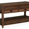 Cottage Lane Sofa Table In Brown