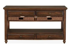 Cottage Lane Sofa Table In Brown