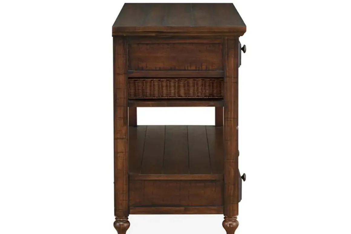 Cottage Lane Sofa Table In Brown