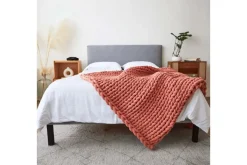 Cotton Weighted Blanket In Cream, Twin/Full