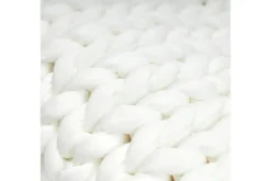 Cotton Weighted Blanket In Cream, Twin/Full