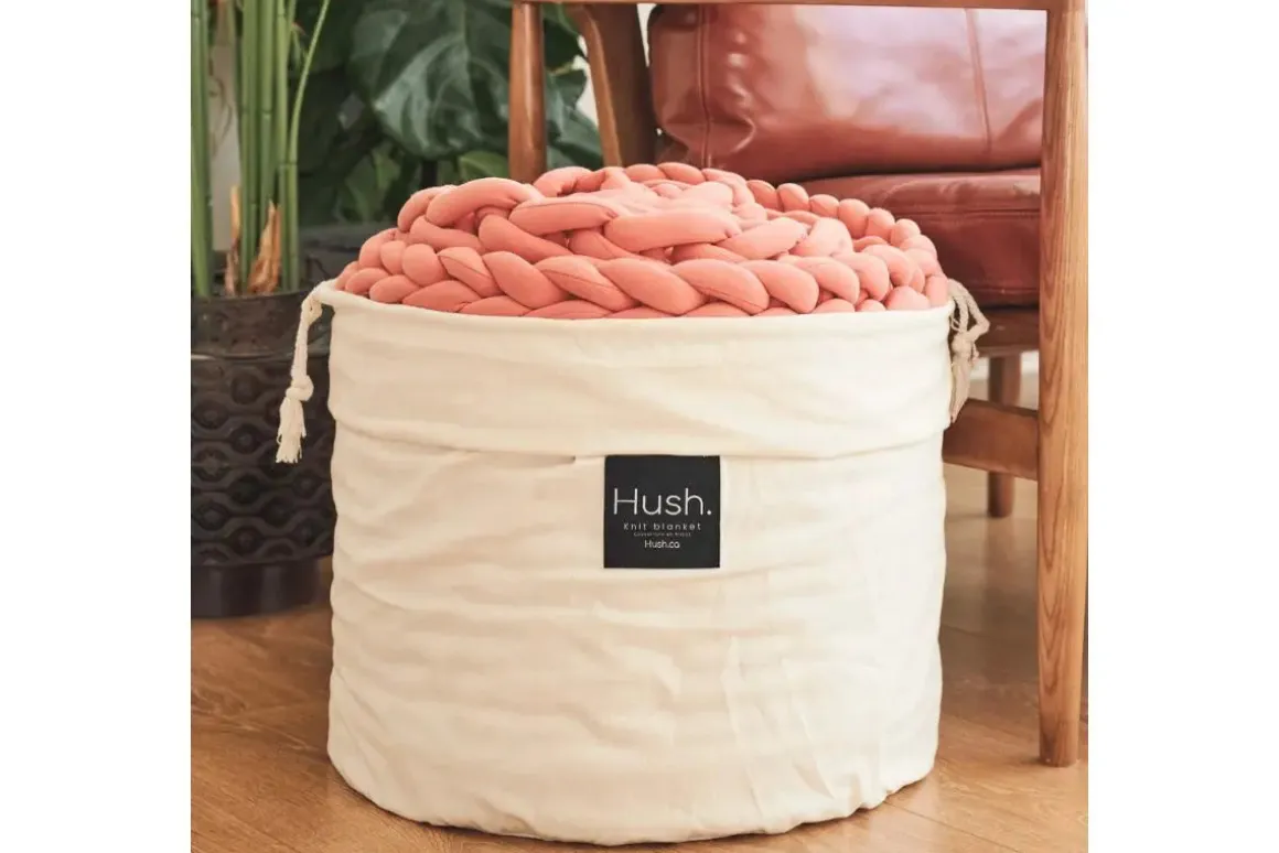 Cotton Weighted Blanket In Cream, Twin/Full