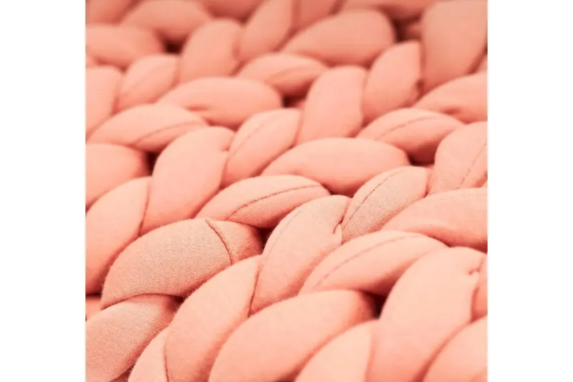 Cotton Weighted Blanket In Cream, Twin/Full