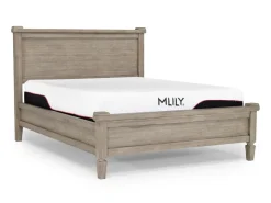 Country Side Canopy Bed In Brown, Queen