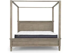 Country Side Canopy Bed In Brown, Queen