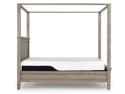 Country Side Canopy Bed In Brown, Queen