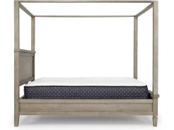 Country Side Canopy Bed In Brown, Queen