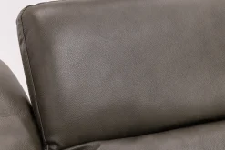 Cove 5 Piece 2 Power Sectional In Gray Leather