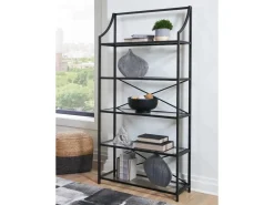 Dakerwell Bookcase In Antique Black