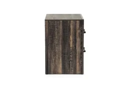 Dallas Nightstand In Brown Butcher Block