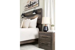 Dallas Nightstand In Brown Butcher Block