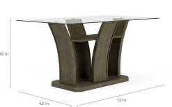 Dapper Counter Height Dining Table In Brown