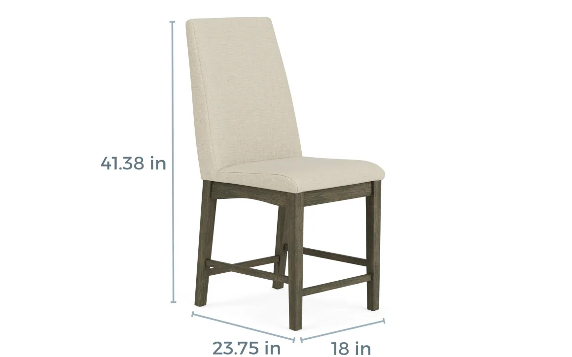 Dapper Counter Height Stool In Brown