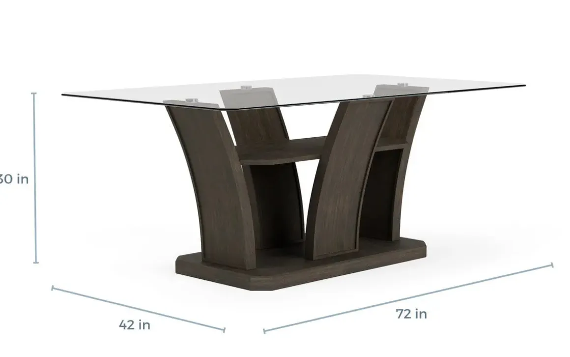 Dapper Dining Table In Gray