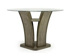 Dapper Round Counter Height Dining Table In Brown