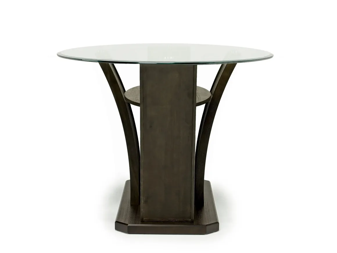 Dapper Round Counter Height Dining Table In Brown