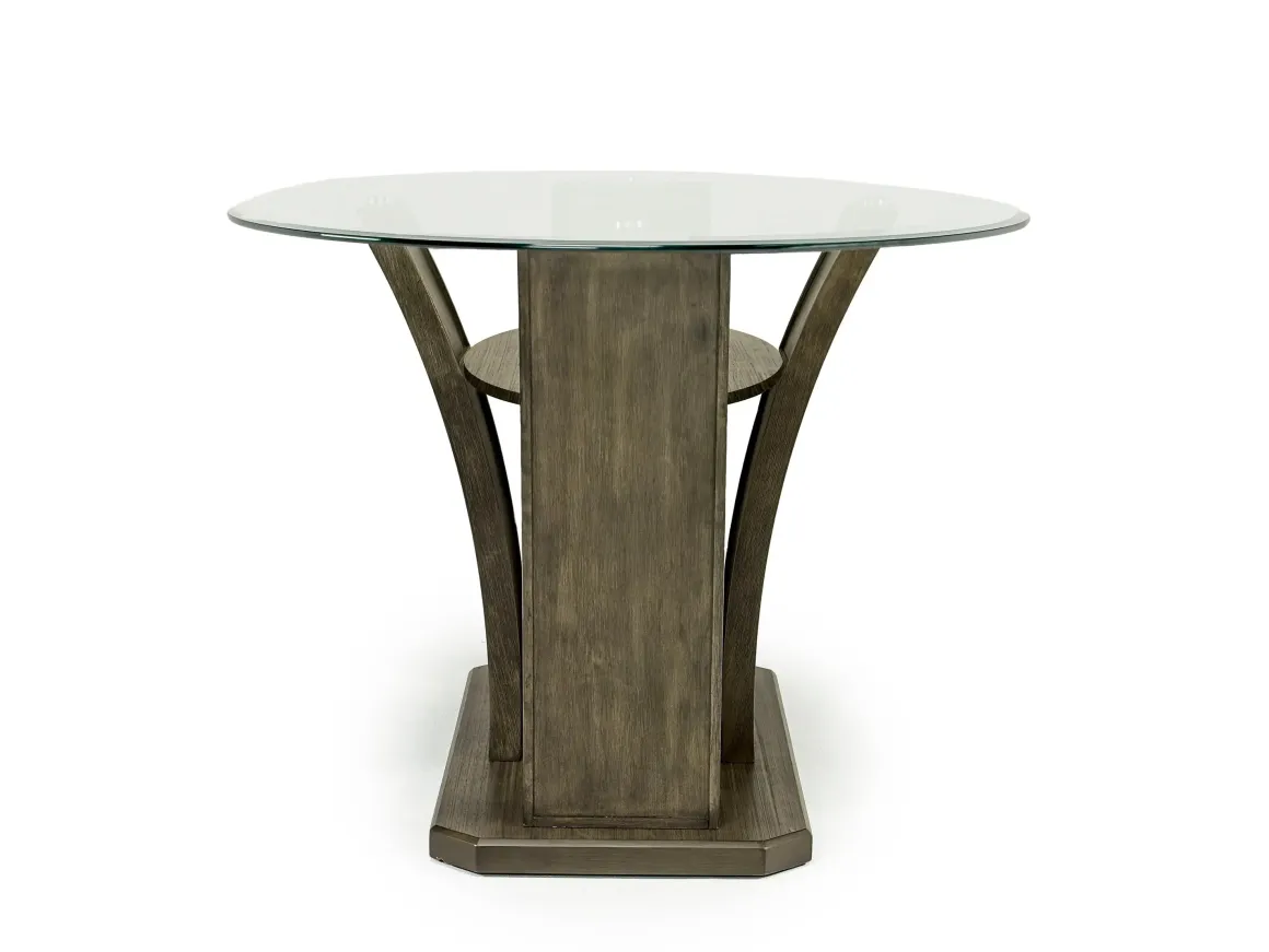 Dapper Round Counter Height Dining Table In Brown