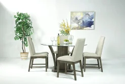 Dapper Round Dining Table In Gray