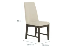 Dapper Side Chair In Brown