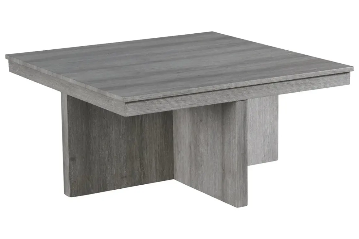 Dawson Coffee Table W/ 4 Storage Stools In Gray