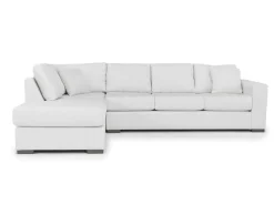 Dennon Sofa Chaise Sectional In Pebble, Right Facing