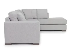 Dennon Sofa Chaise Sectional In Pebble, Right Facing