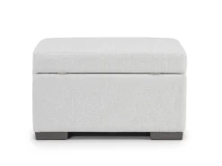 Dennon Storage Ottoman In Sea Salt