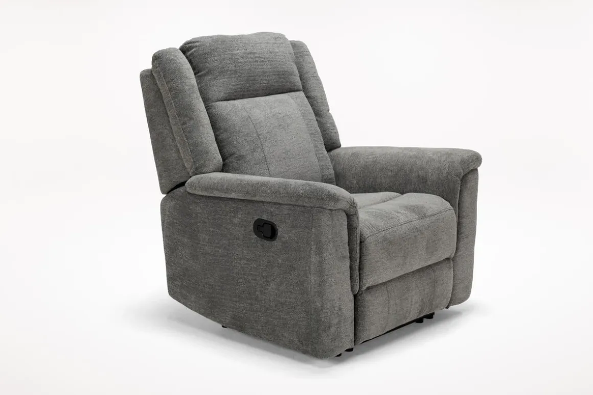 Derby Recliner In Light Gray