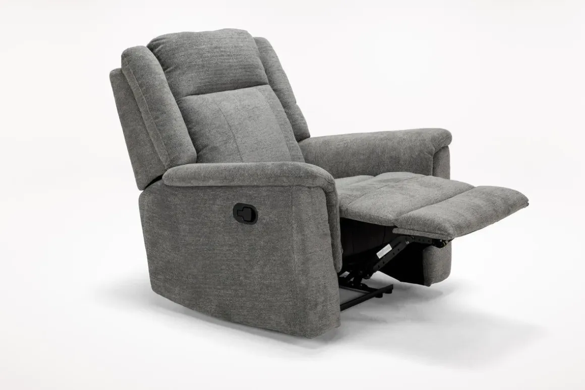 Derby Recliner In Light Gray