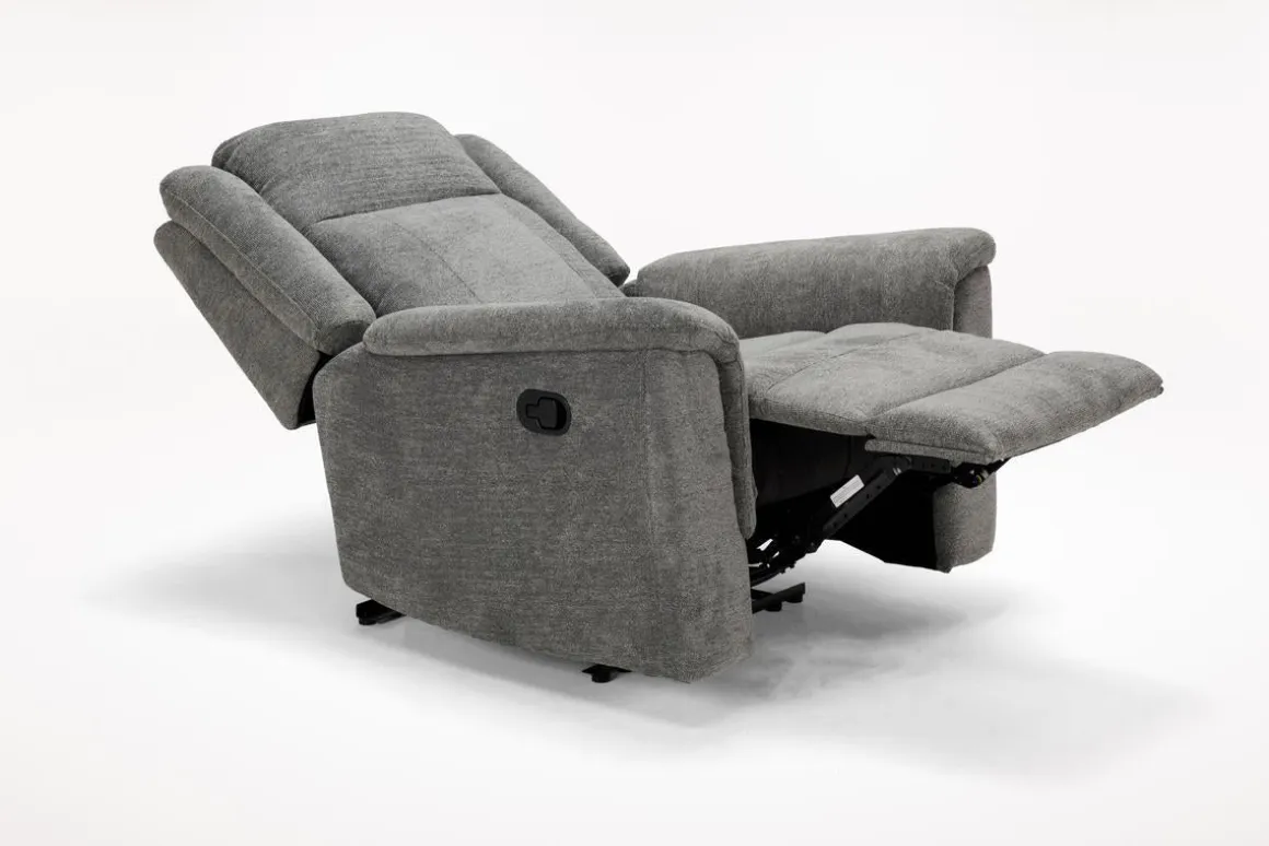 Derby Recliner In Light Gray