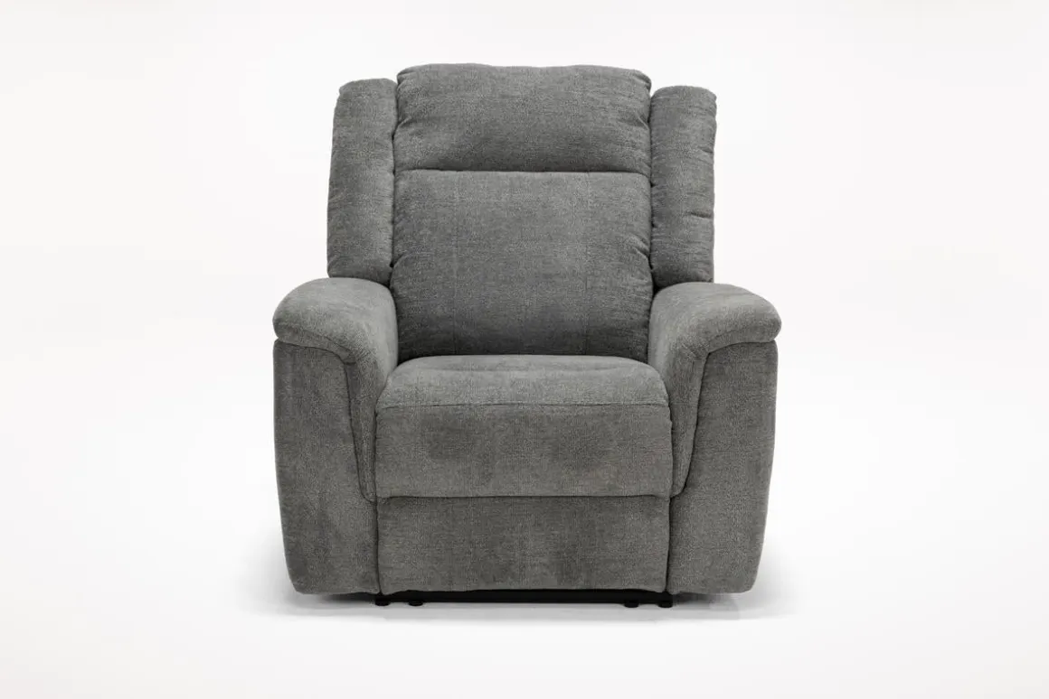 Derby Recliner In Light Gray