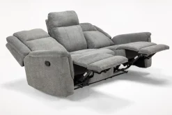 Derby Reclining Sofa & Console Loveseat In Gray