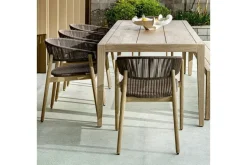 Dermott Outdoor Side Chair In Brown, Set Of 2