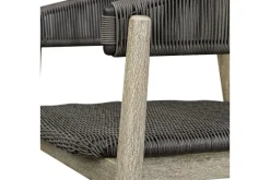 Dermott Outdoor Side Chair In Brown, Set Of 2