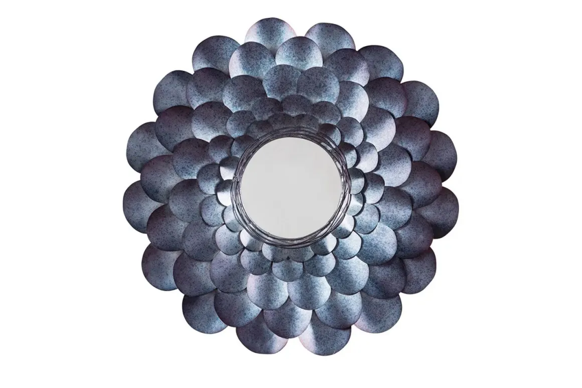 Deunoro Circle Mirror In Blue