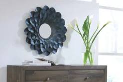Deunoro Circle Mirror In Blue