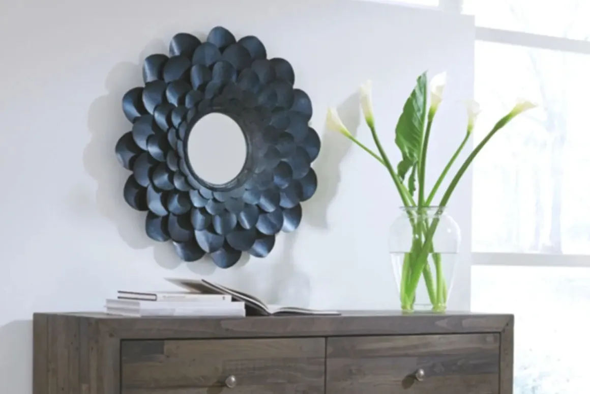 Deunoro Circle Mirror In Blue