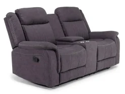 Diamond Reclining Sofa & Console Loveseat In Gray